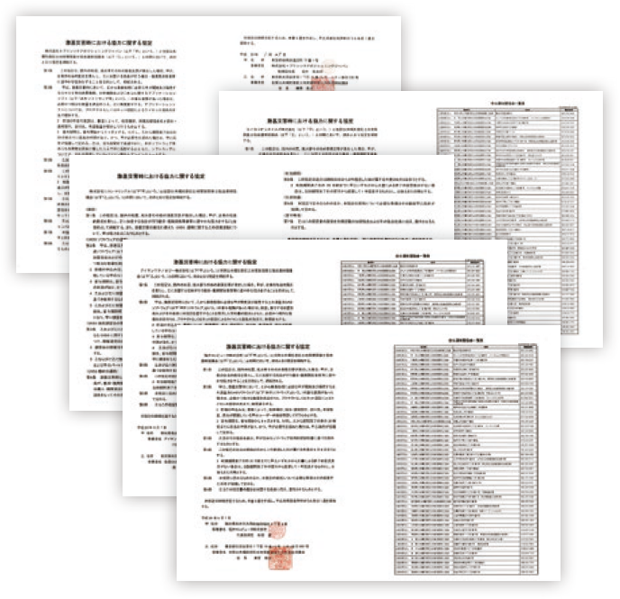 各社との協定書